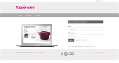 Desktop Screenshot of my.tupperware.com